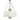 Framburg 1958 PS/SWH Angelique 4-Light Dining Chandelier in Polished Silver with White Sheer Shade