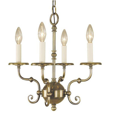 Framburg 2374 Jamestown 4-Light Mini Chandelier - Crescent Harbor