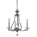 Framburg 3093 PN Allena 3-Light Chandelier in Polished Nickel