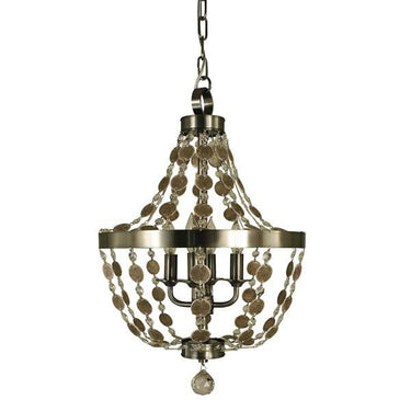 Framburg 4484 Naomi 4-Light Mini Chandelier - Crescent Harbor