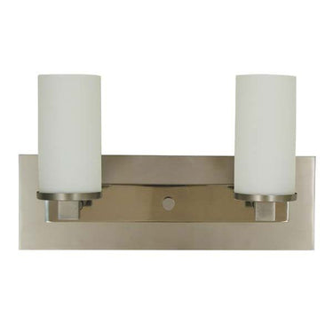 Framburg 4732 SP/PN Mercer 2-Light Sconce in Satin Pewter with Polished Nickel - Crescent Harbor