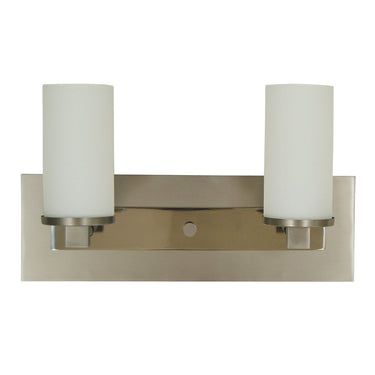 Framburg 4732 SP/PN Mercer 2-Light Sconce in Satin Pewter with Polished Nickel