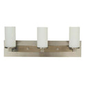Framburg 4733 SP/PN Mercer 3-Light Sconce in Satin Pewter with Polished Nickel - Crescent Harbor
