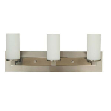 Framburg 4733 SP/PN Mercer 3-Light Sconce in Satin Pewter with Polished Nickel - Crescent Harbor