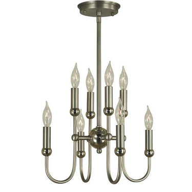 Framburg 4794 Nicole 8-Light Mini Chandelier - Crescent Harbor
