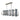 Framburg 5127 PN Arcadia 12-Light Island Chandelier in Polished Nickel - Crescent Harbor