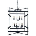Framburg 5278 MBLACK Rustic Chic 12-Light Chandelier in Matte Black - Crescent Harbor