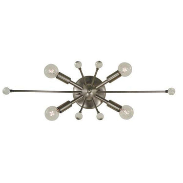 Framburg 5324 BN Supernova 4-Light Sconce in Brushed Nickel - Crescent Harbor
