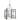 Framburg 5349 SP/MBLACK Metro Artisan 9-Light Foyer Chandelier in Satin Pewter/Matte Black