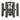Framburg 5372 MBLACK Modern Farmhouse 4-Light Semi-Flush Mount in Matte Black - Crescent Harbor
