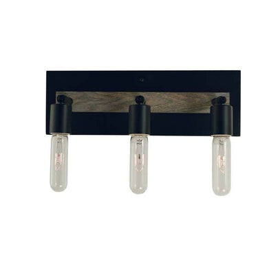 Framburg 5438 MBLACK Loft 3-Light Sconce in Matte Black - Crescent Harbor