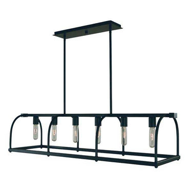Framburg 5476 Kenmare 6 Light Island Pendant - Crescent Harbor