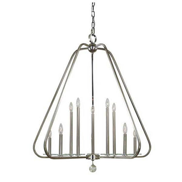 Framburg 5510 Triangulum 10 Light Foyer Pendant - Crescent Harbor