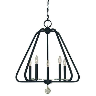 Framburg 5515 Triangulum 5 Light Pendat - Crescent Harbor