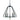 Framburg 5515 Triangulum 5 Light Pendat