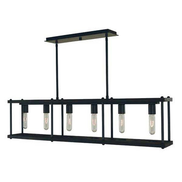 Framburg 5536 Industria 6 Light Island Pendant - Crescent Harbor
