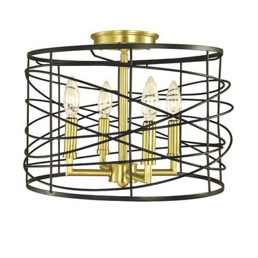 Framburg 5617 Boca 4 Light Semi-Flush Mount - Crescent Harbor