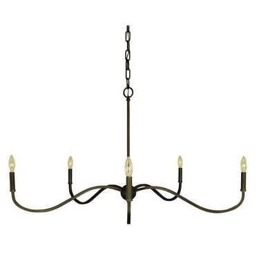 Framburg 5647 Heidelberg 5 Light Chandelier - Crescent Harbor