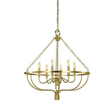 Framburg 5680 West Town 6 Light Chandelier - Crescent Harbor