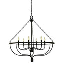 Framburg 5686 West Town 6 Light Chandelier - Crescent Harbor