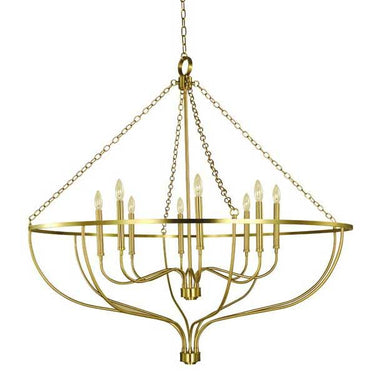 Framburg 5688 West Town 8 Light Foyer Pendant - Crescent Harbor