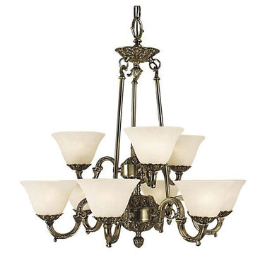 Framburg 7889 Napoleonic 9-Light Dining Chandelier - Crescent Harbor