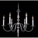 Framburg 7916 Jamestown 6-Light Dining Chandelier - Crescent Harbor