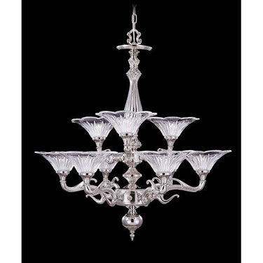 Framburg 8629 Geneva 9-Light Dining Chandelier - Crescent Harbor