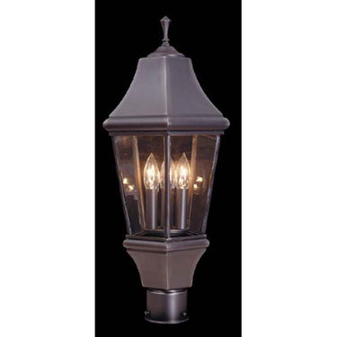 Framburg 8741 Normandy 3-Light Exterior Post Mount - Crescent Harbor