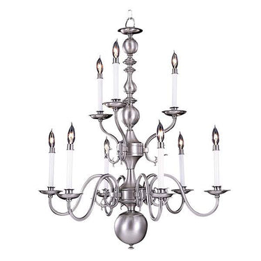 Framburg 9129 Jamestown 9-Light Dining Chandelier - Crescent Harbor