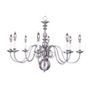 Framburg 9130 Jamestown 8-Light Dining Chandelier - Crescent Harbor