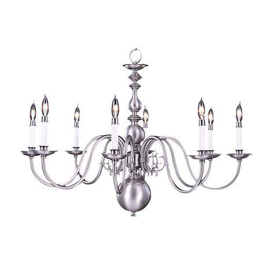 Framburg 9130 Jamestown 8-Light Dining Chandelier - Crescent Harbor