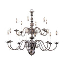 Framburg 9135 Jamestown 14-Light Foyer Chandelier - Crescent Harbor