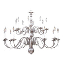 Framburg 9138 Jamestown 20-Light Foyer Chandelier - Crescent Harbor