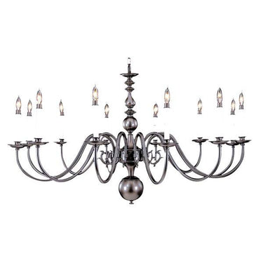 Framburg 9142 Jamestown 12-Light Foyer Chandelier - Crescent Harbor
