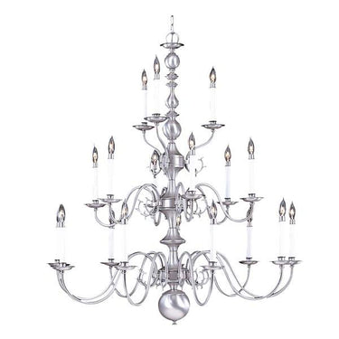 Framburg 9148 Jamestown 18-Light Foyer Chandelier - Crescent Harbor