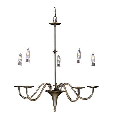 Framburg 9225 Jamestown 5-Light Dining Chandelier - Crescent Harbor