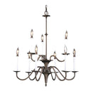Framburg 9229 Jamestown 9-Light Dining Chandelier - Crescent Harbor