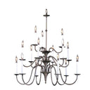 Framburg 9235 Jamestown 15-Light Foyer Chandelier - Crescent Harbor
