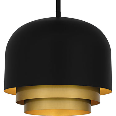 Frankie 3 Light Pendant in Matte Black 2