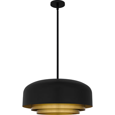 Frankie 4 Light Pendant in Matte Black 4