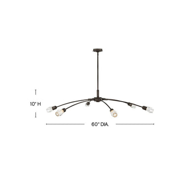 Fredrick Ramond Atera Extra Large Single Tier Chandelier Alternative Image 1