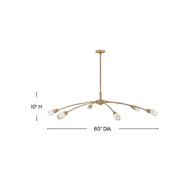 Fredrick Ramond Atera Extra Large Single Tier Chandelier Alternative Image 8