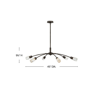 Fredrick Ramond Atera Large Single Tier Chandelier Alternative Image 1