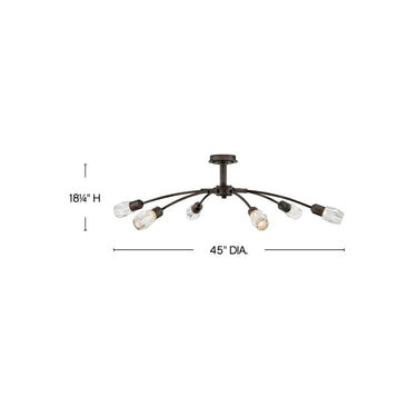Fredrick Ramond Atera Large Single Tier Chandelier Alternative Image 2