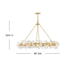 Fredrick Ramond Audra Large Ring Chandelier - FR41935DG Alternative Image 1