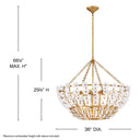 Fredrick Ramond Azalea Large Chandelier Alternative Image 1