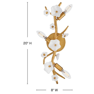 Fredrick Ramond Azalea Large Three Light Sconce Alternative Image 1