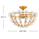 Fredrick Ramond Azalea Medium Semi-Flush Mount Alternative Image 1