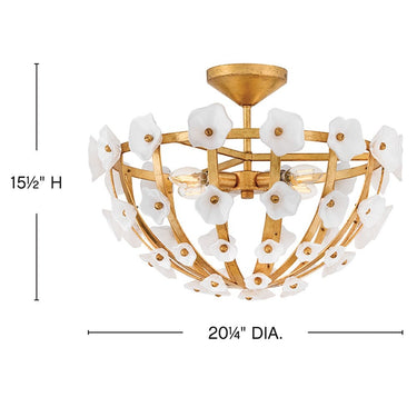 Fredrick Ramond Azalea Medium Semi-Flush Mount Alternative Image 1